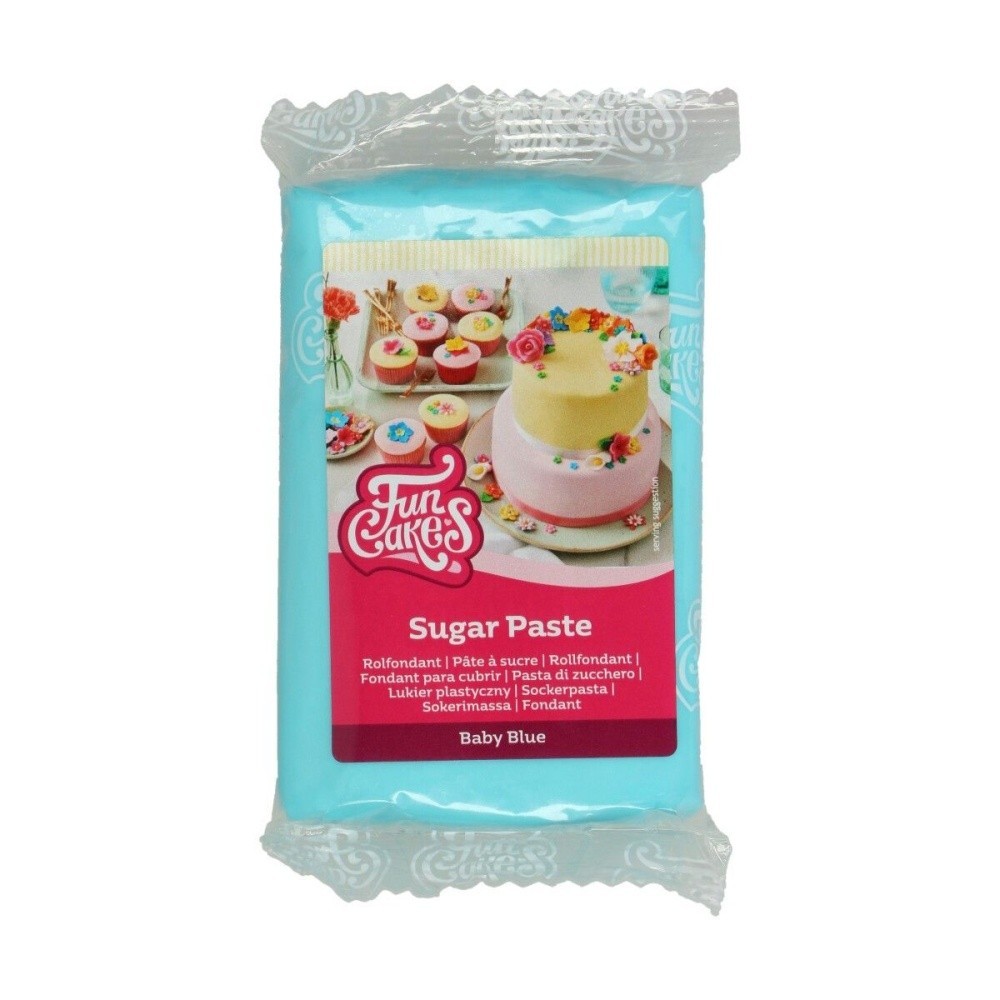 FunCakes masa cukrowego do dekoracji Baby Blue - błękit dla dzieci 250g