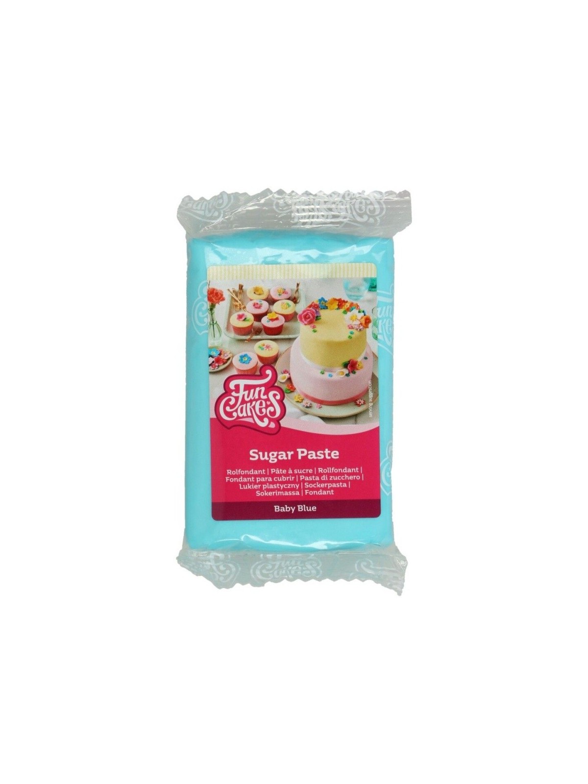 FunCakes masa cukrowego do dekoracji Baby Blue - błękit dla dzieci 250g