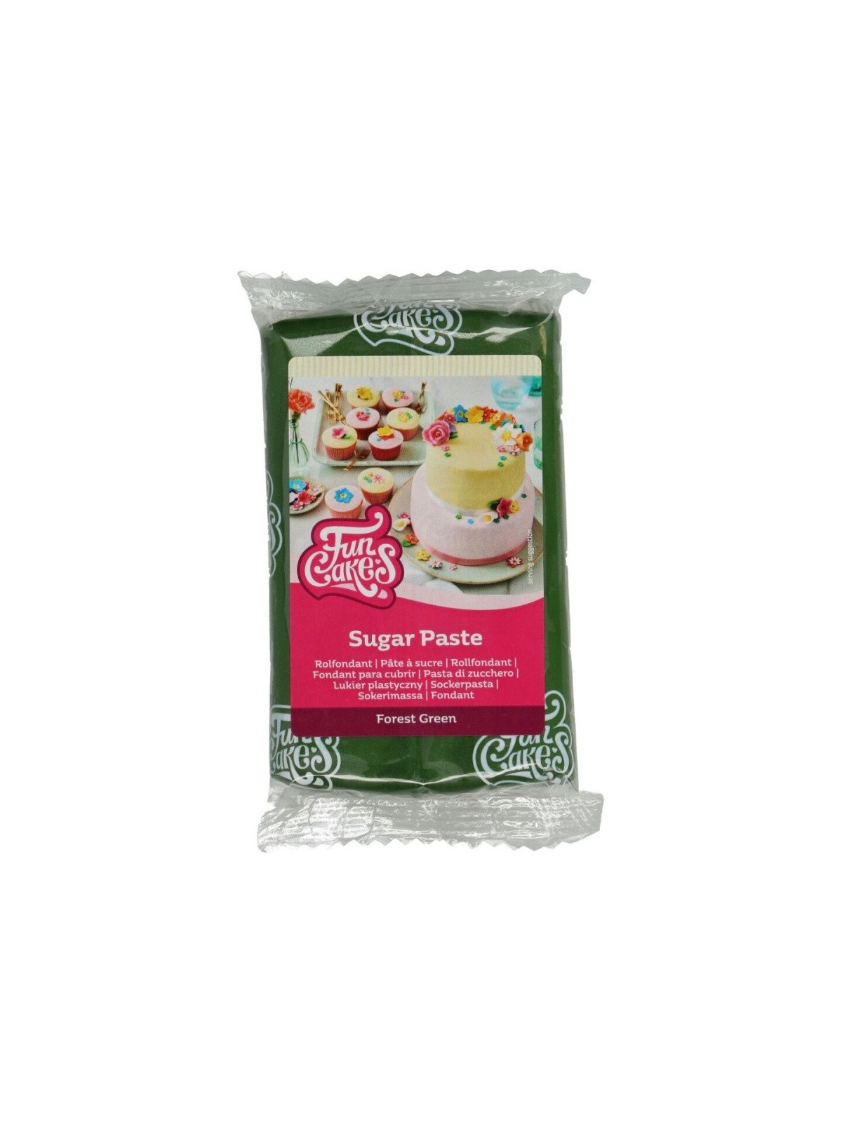 FunCakes poťahovací fondán forest green - tmavá zelená 250 g