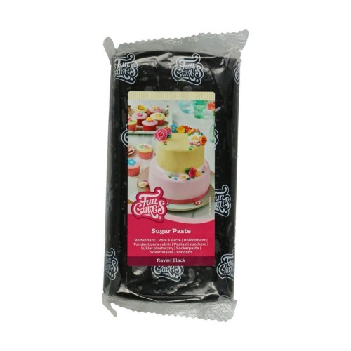 FunCakes lukrowanie fondantowe - Raven Black czarny - 1kg