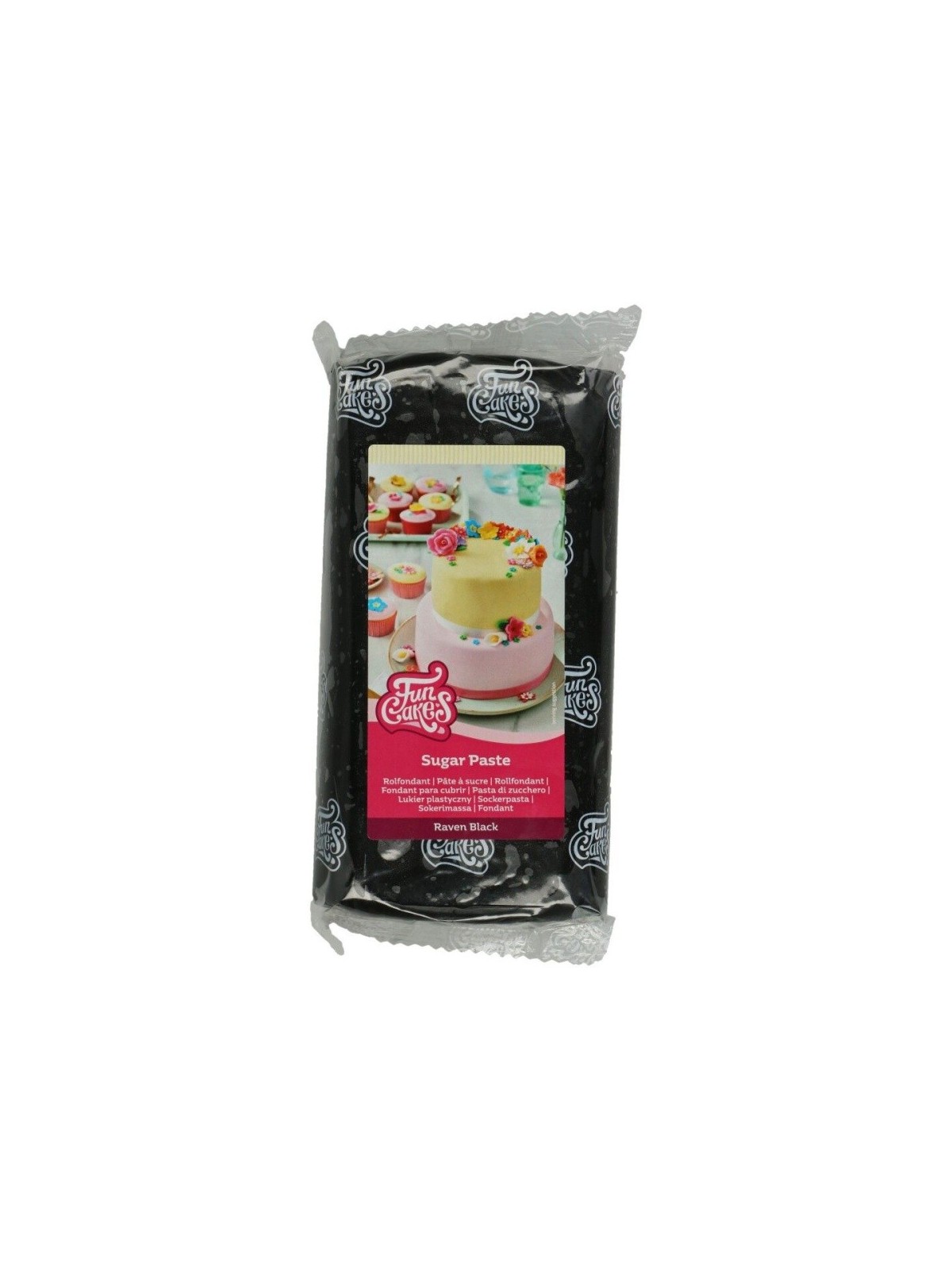 FunCakes lukrowanie fondantowe - Raven Black czarny - 1kg