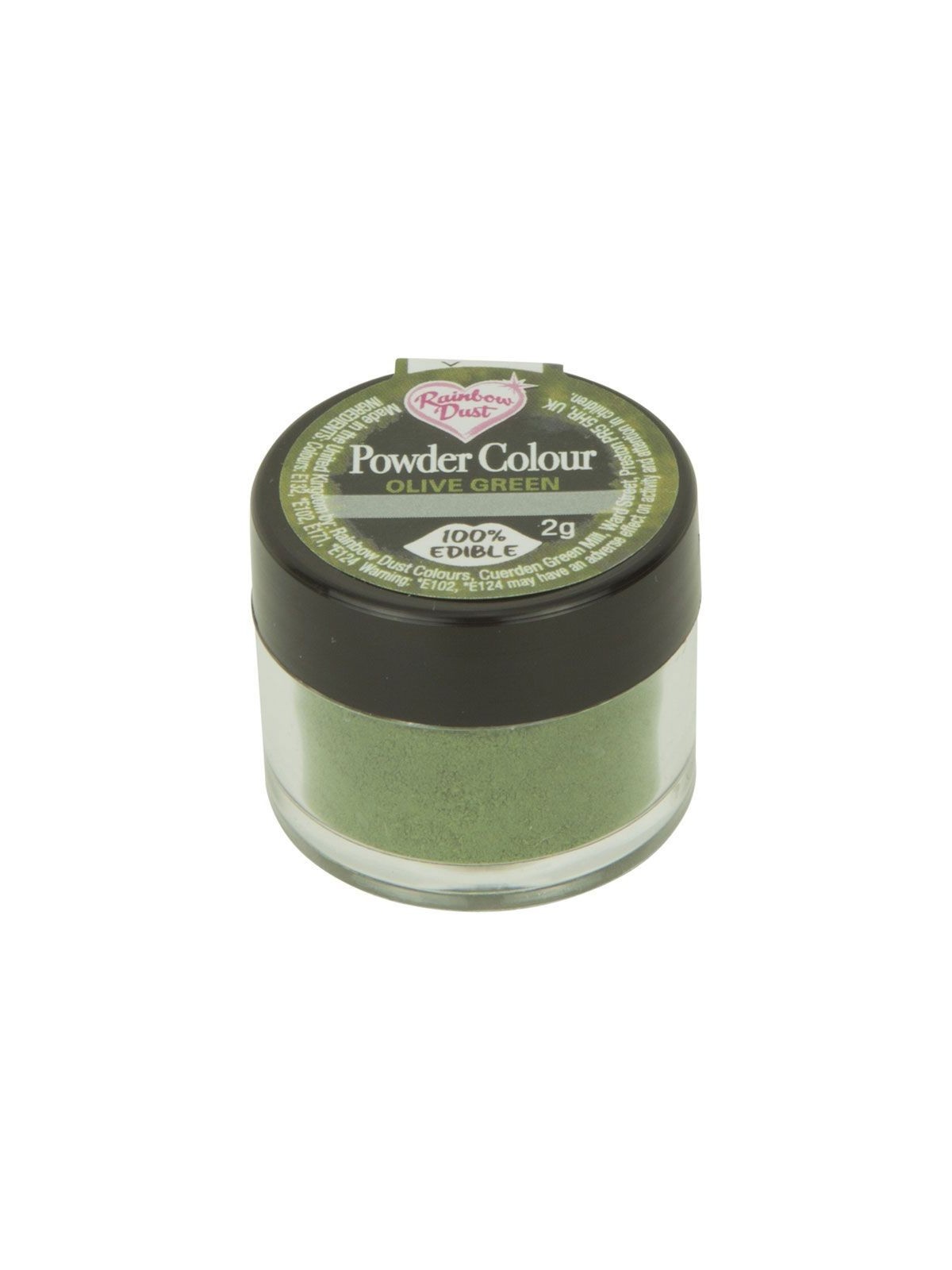 RD Prachová farba olivovo zelená Rainbow dust - Olive green