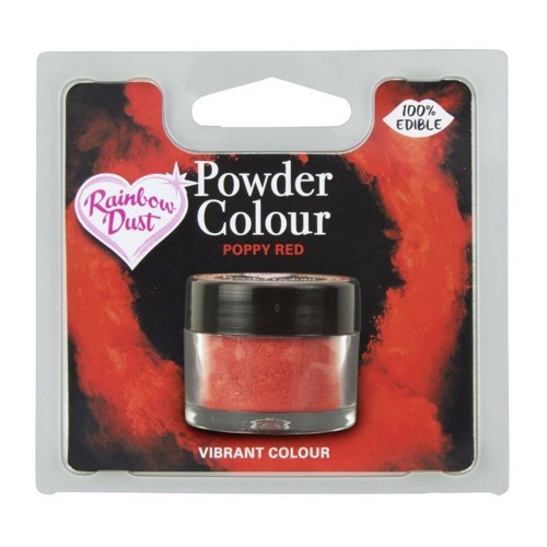 Puderfarbe Rainbow dust - Poppy Red