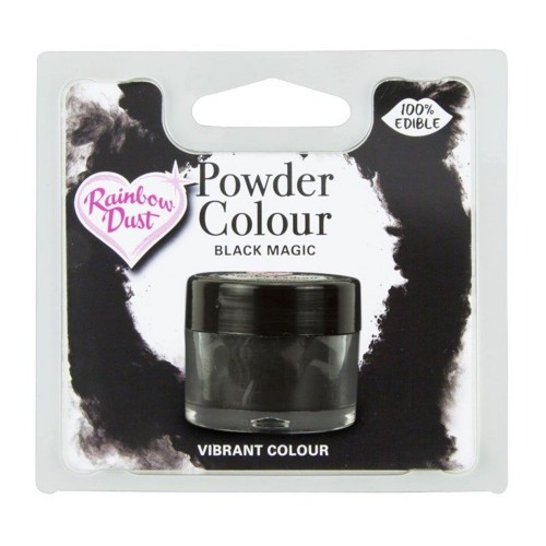 SW Prachová farbe Schwarz Rainbow Dust - Black Magic