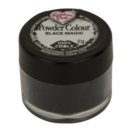 Rainbow Dust Black Magic Edible Food Paint - Black