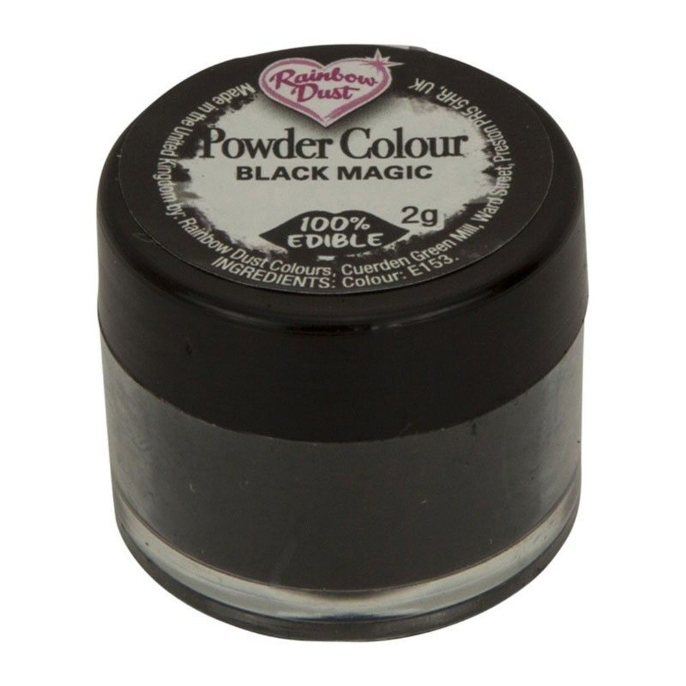 SW Prachová farbe Schwarz Rainbow Dust - Black Magic