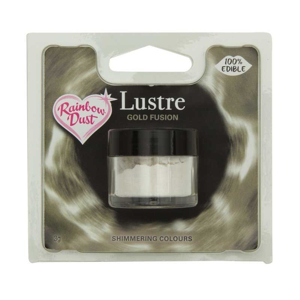 Edible lustre dust - Pearl luster dust - iridescent Gold Fusion.