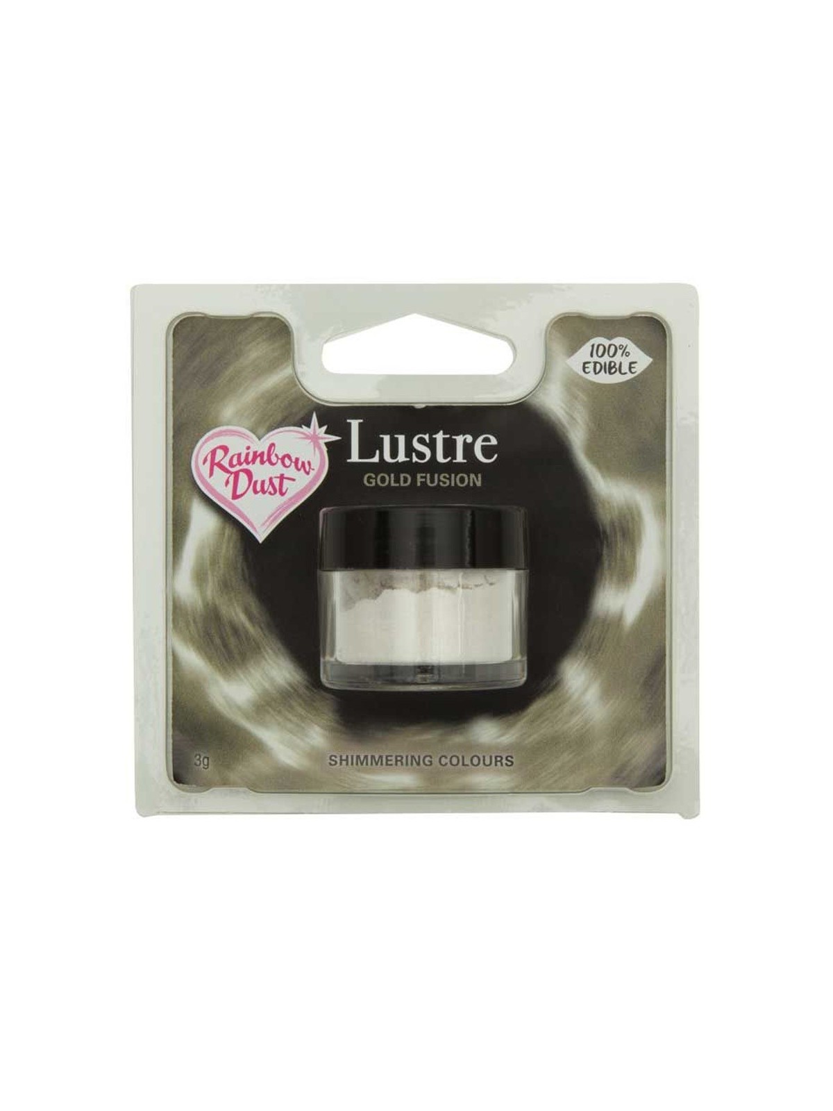 Edible lustre dust - Pearl luster dust - iridescent Gold Fusion.