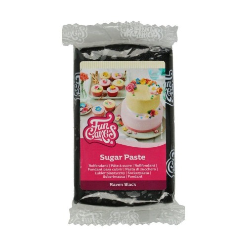 FunCakes poleva fondán Raven Black - čierny - 250g