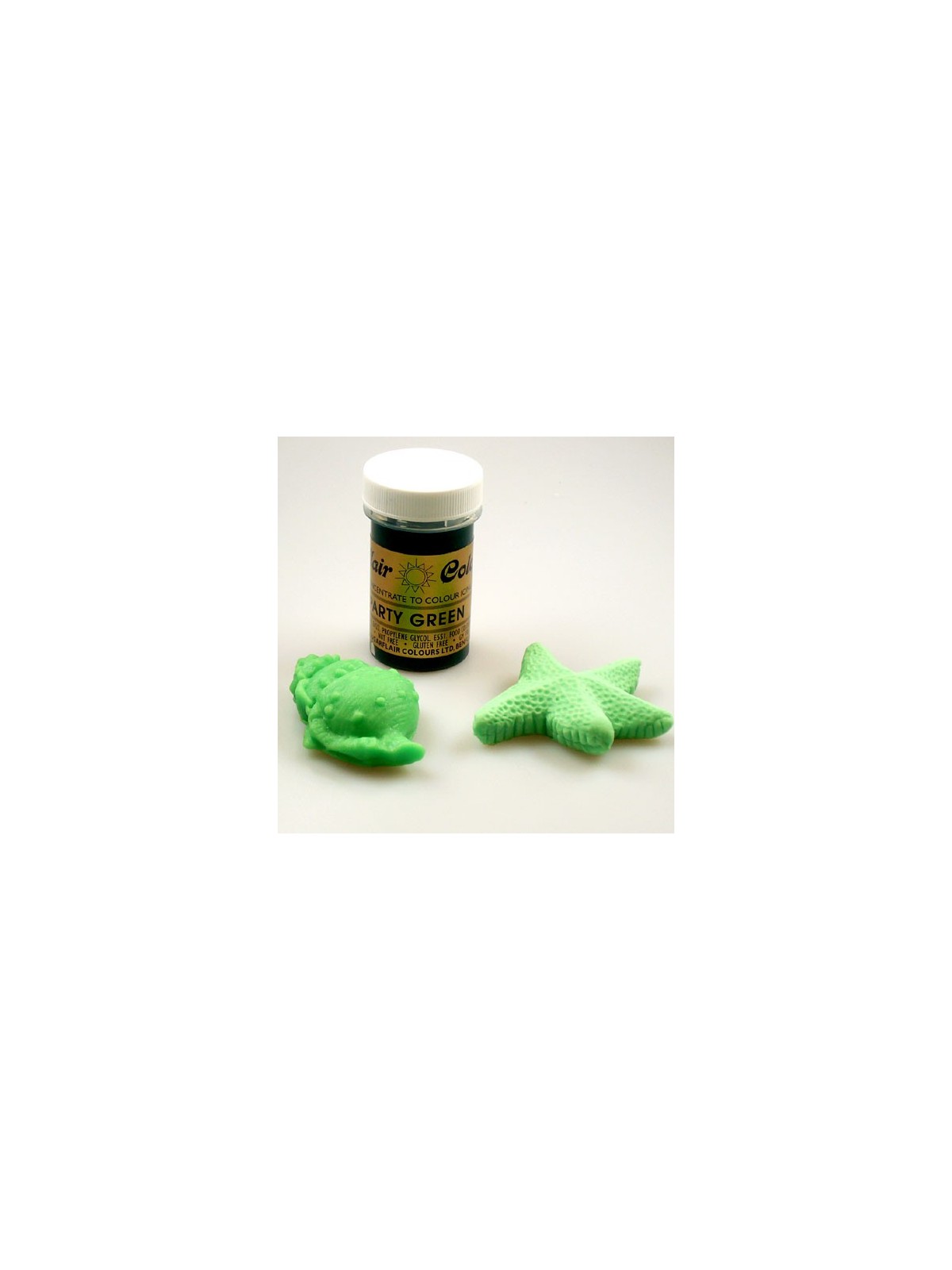 Sugarflair gel color - green - Party Green 25g