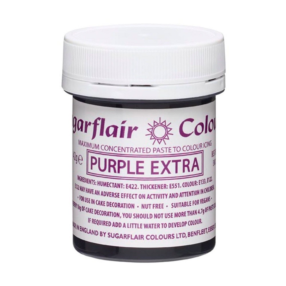 Sugarflair gelová barva - extra fialová - Purple extra 42g