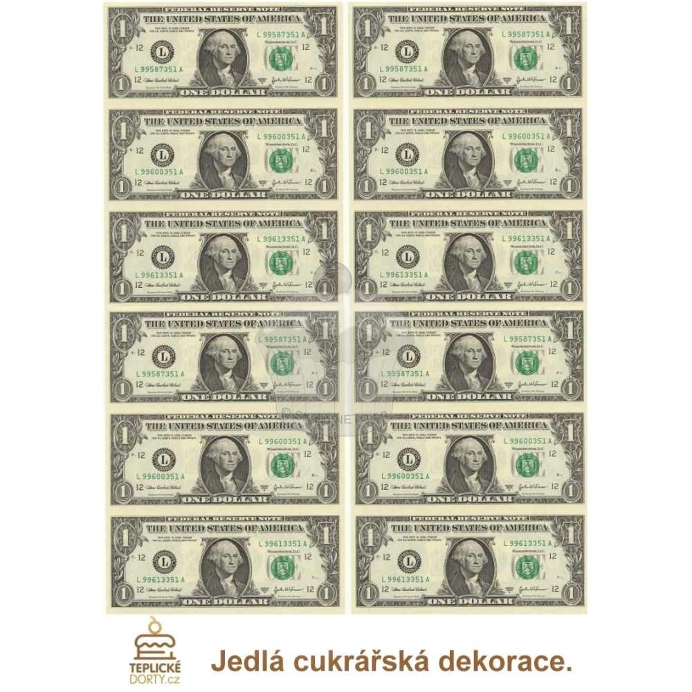 Edible paper "American dollar banknote" - A4