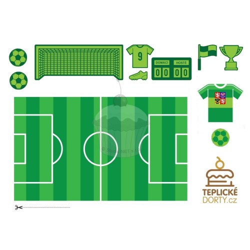 Edible paper "Football playground plus" - A4