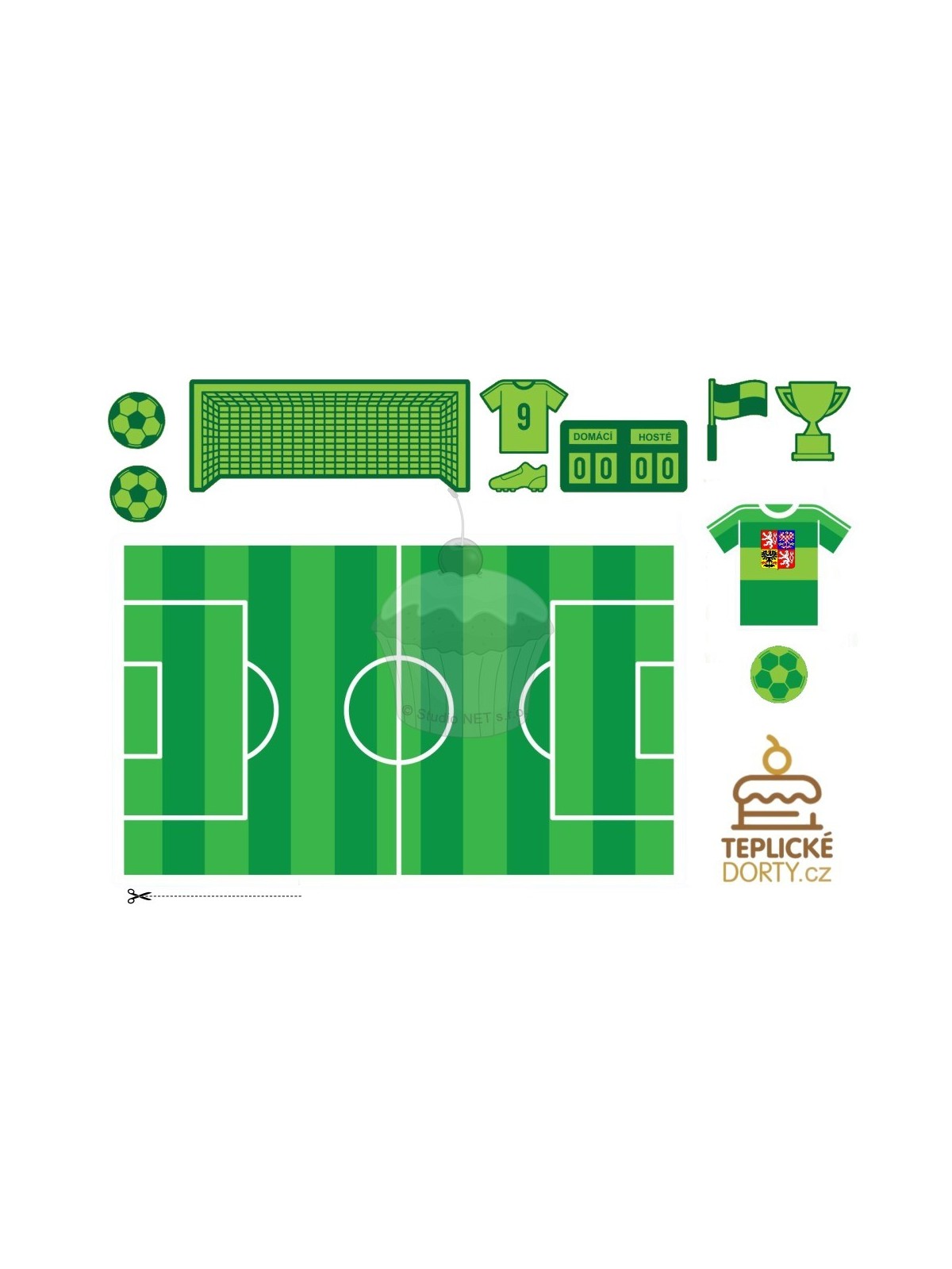 Edible paper "Football field plus" - A4