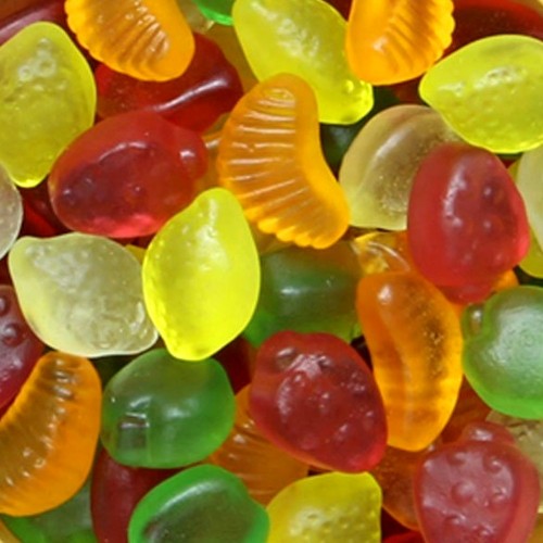 Gelatine - mini Früchte - 200g