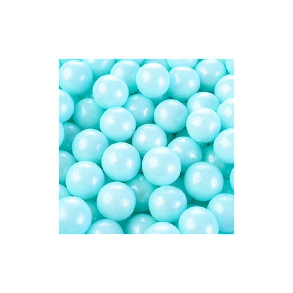 Modecor cukrové perličky 9mm - modré - 100g