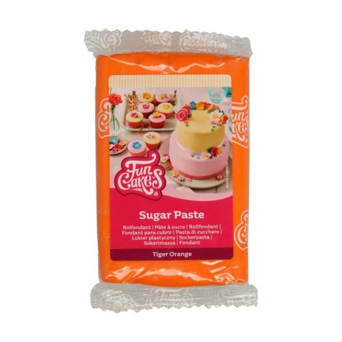 FunCakes pokrycie fondantowe Tygrys Pomarańczowy - pomarańczowy - 250g