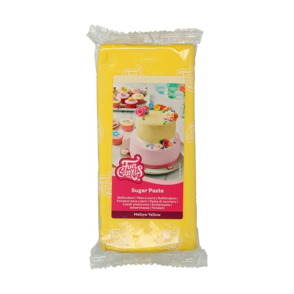 FunCakes Mellow Yellow lukier do dekoracji - żółty - 1kg