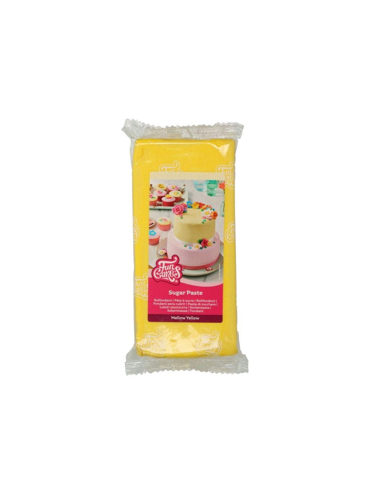 FunCakes Mellow Yellow lukier do dekoracji - żółty - 1kg