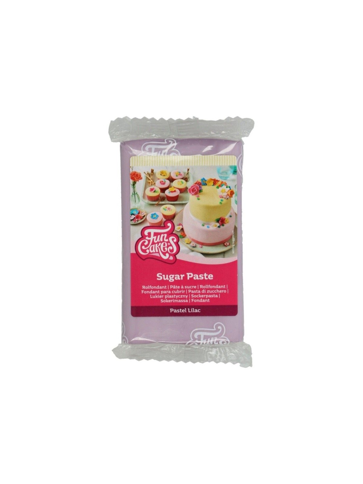 FunCakes nadziewany fondant Pastel Lilac - fioletowy 250g