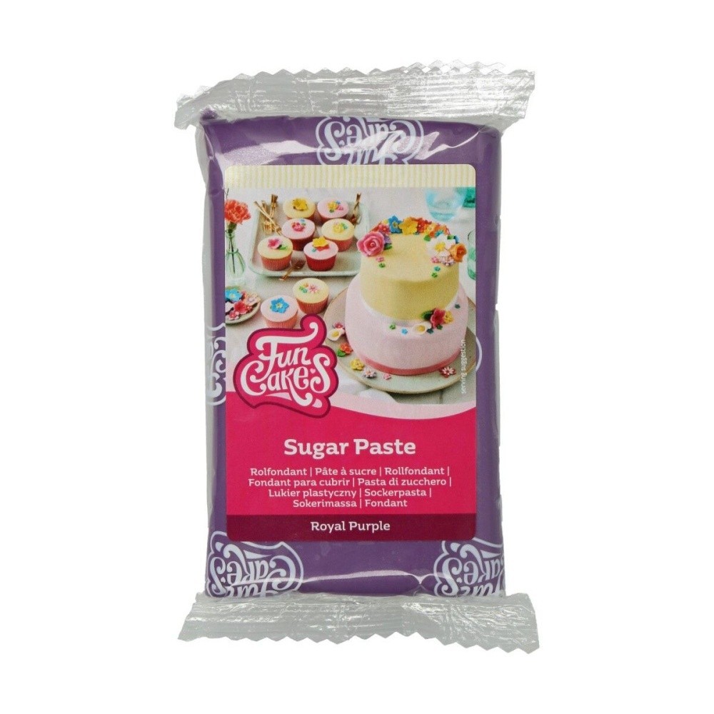 FunCakes to dekoracyjna masa cukrowa Royal Purple - królewska purpura 250g