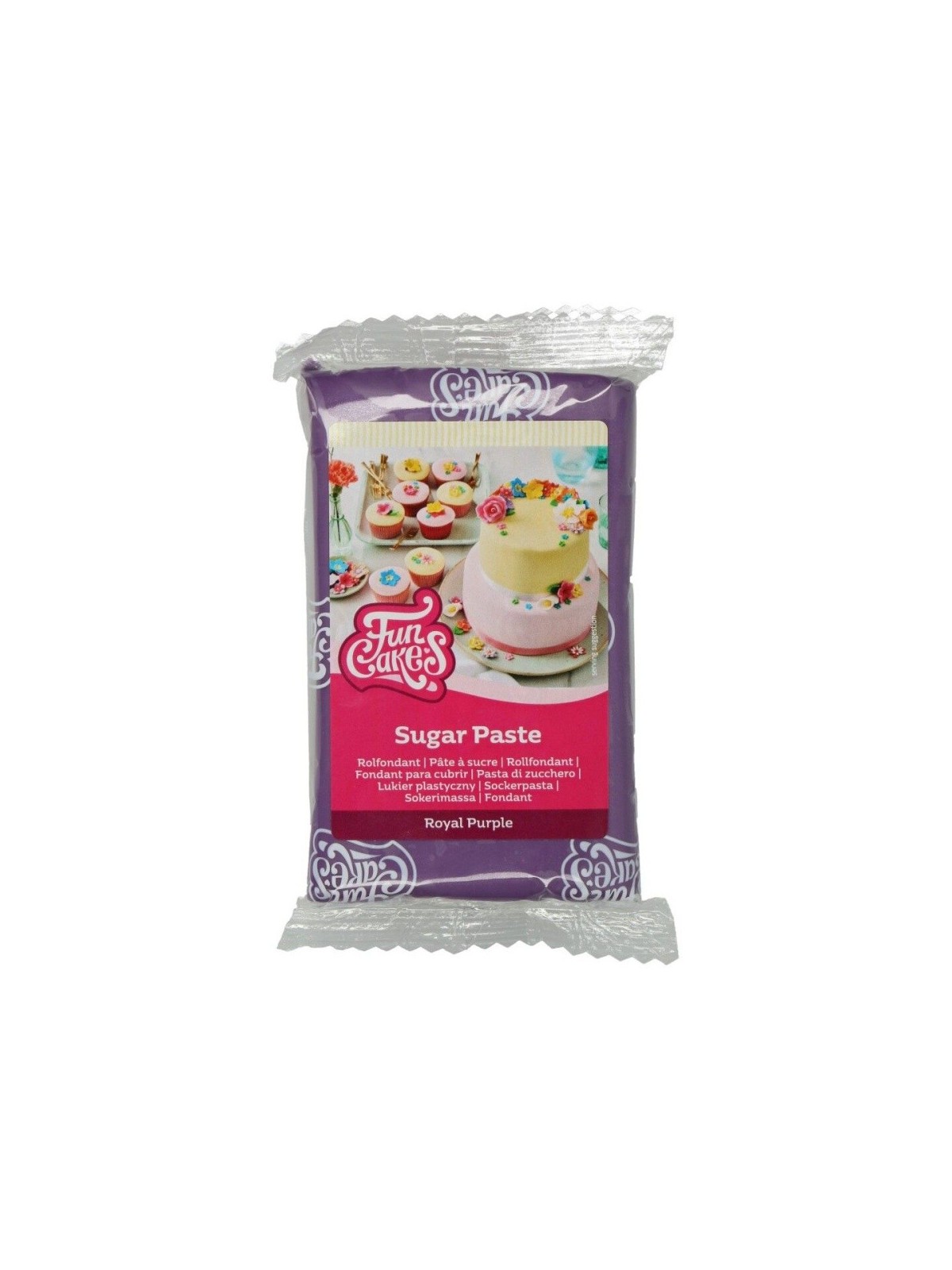 FunCakes to dekoracyjna masa cukrowa Royal Purple - królewska purpura 250g