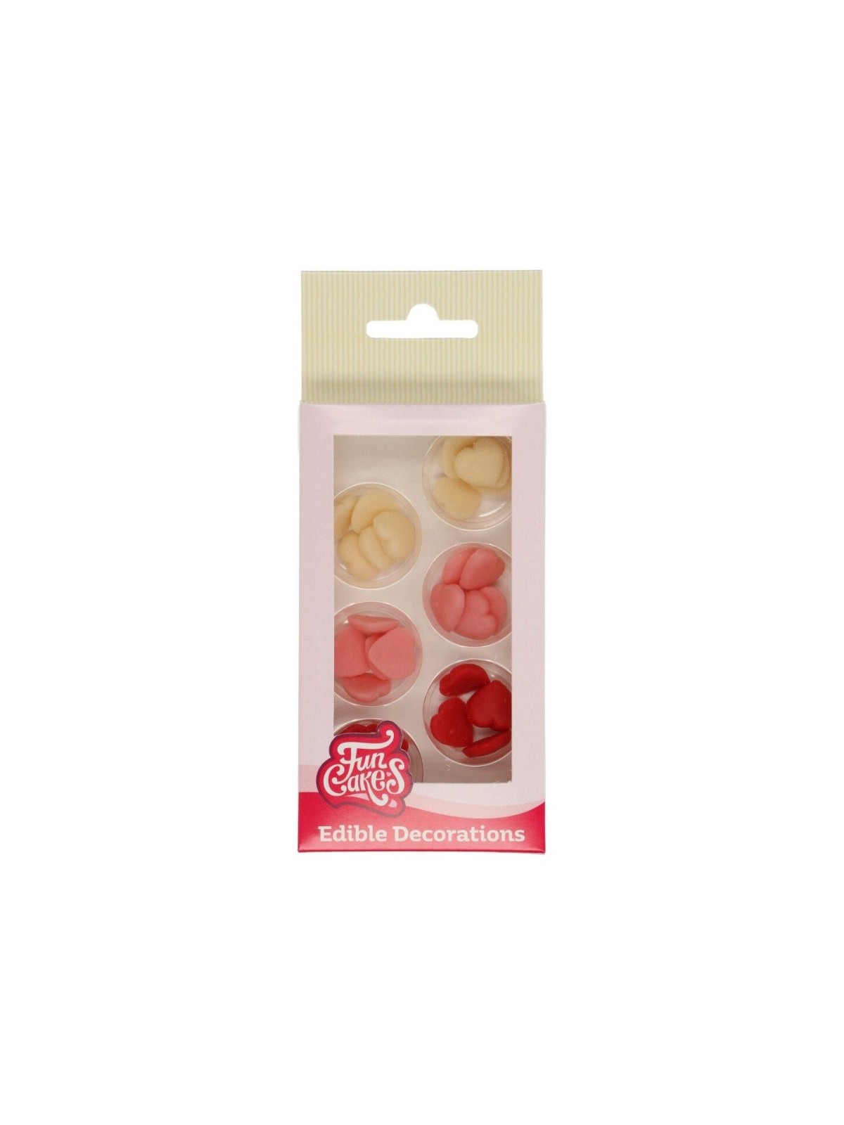 FunCakes Marzipan Decorations - Hearts - 30pcs