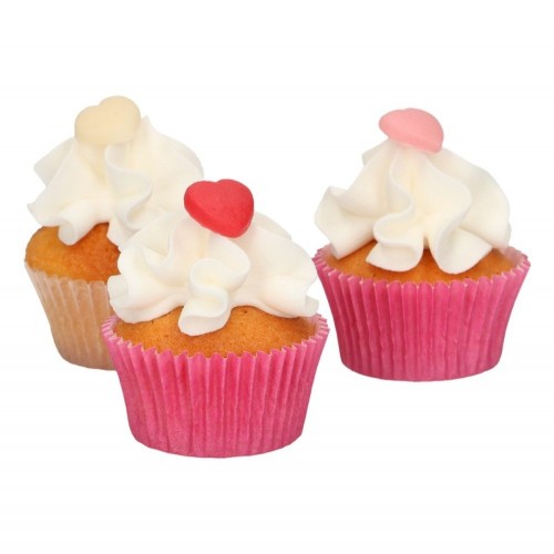 FunCakes Marzipan Decorations - Hearts - 30pcs