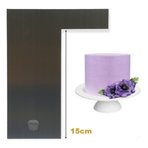 Pastry outline card made of stainless steel - sharp corner 15cm