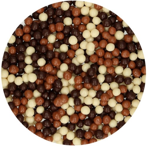 FunCakes Křupavé perličky - mix  čokoláda - 155g