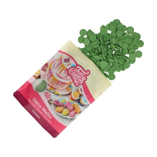 FunCakes Deco Melts - Glasur Grün - Scheiben - 250g