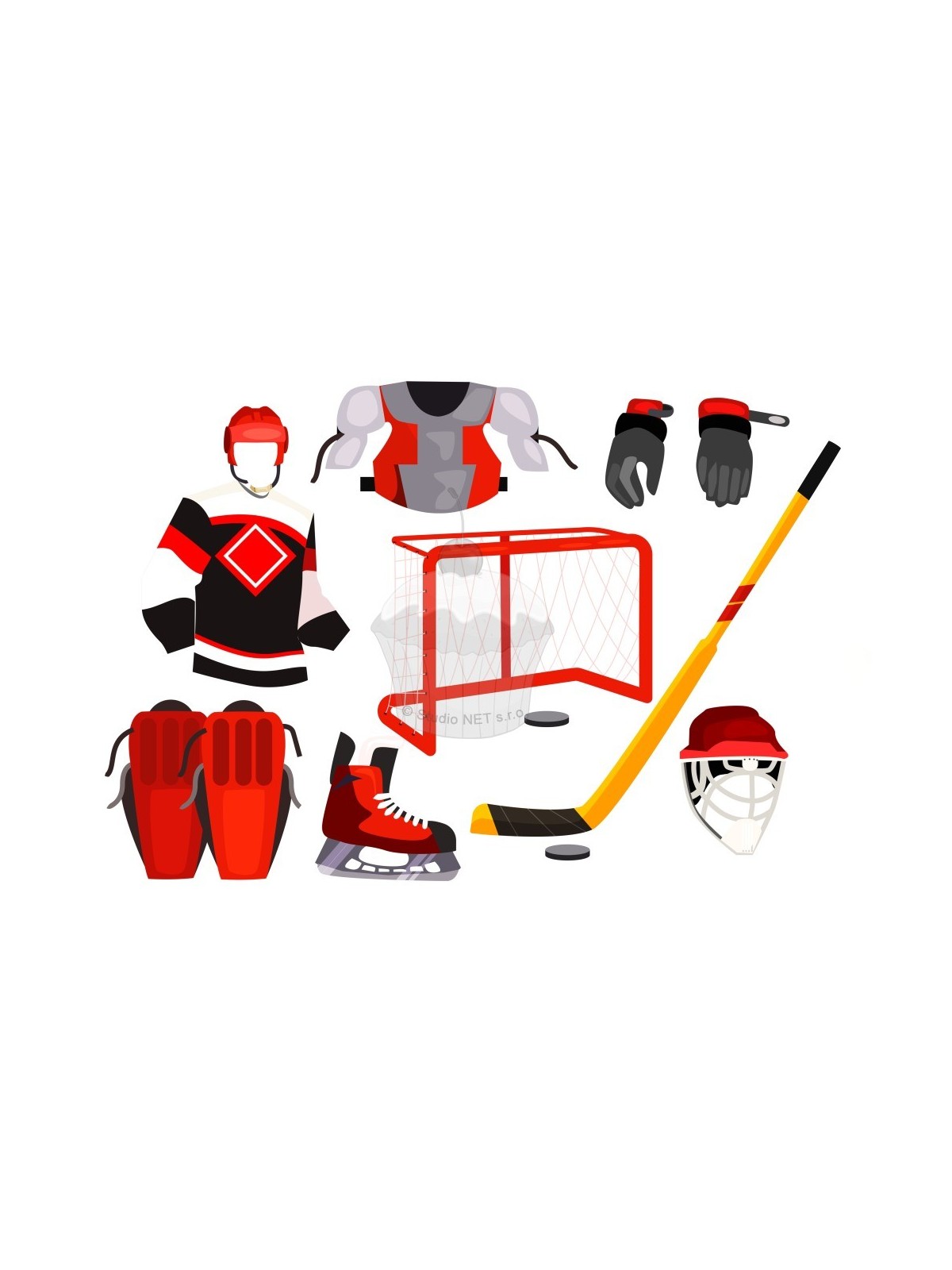 Essbares Papier "Eishockey 4" - A4