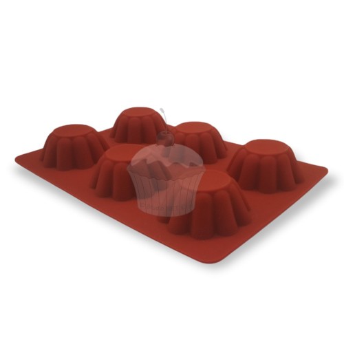 Silicone mold - muffins / cupcakes 6pcs