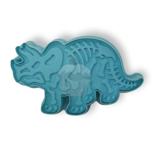 Triceratops cookie cutter.