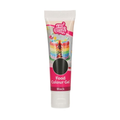 FunColours - gélová farba - čierna - BLACK - 30 g