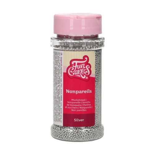 FunCakes Sugar Pearls - Silver - 80g