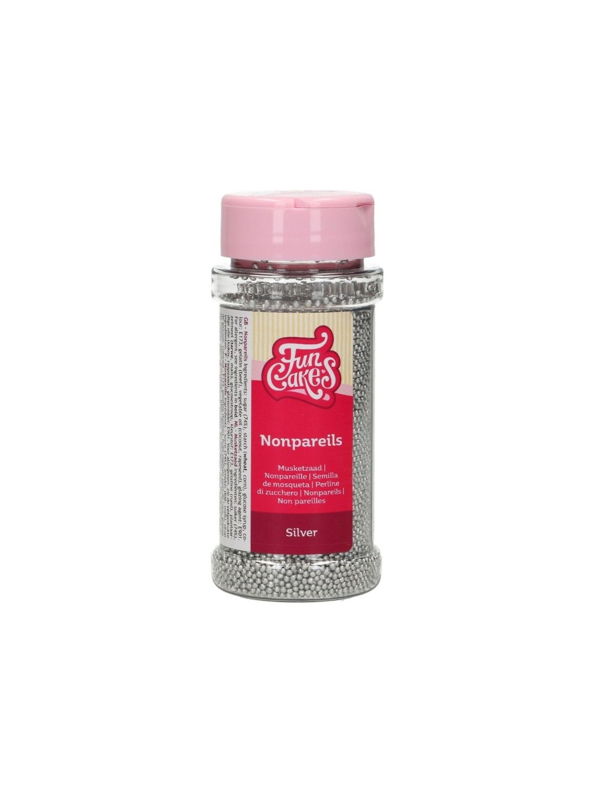 FunCakes Sugar Pearls - Silver - 80g