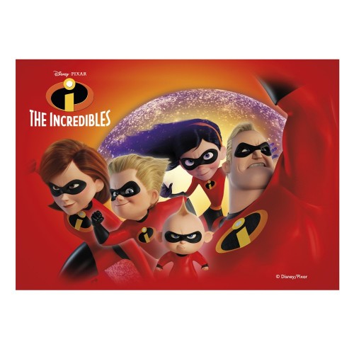 Dekora - Papier jadalny - The Incredibles  - Iniemamocni