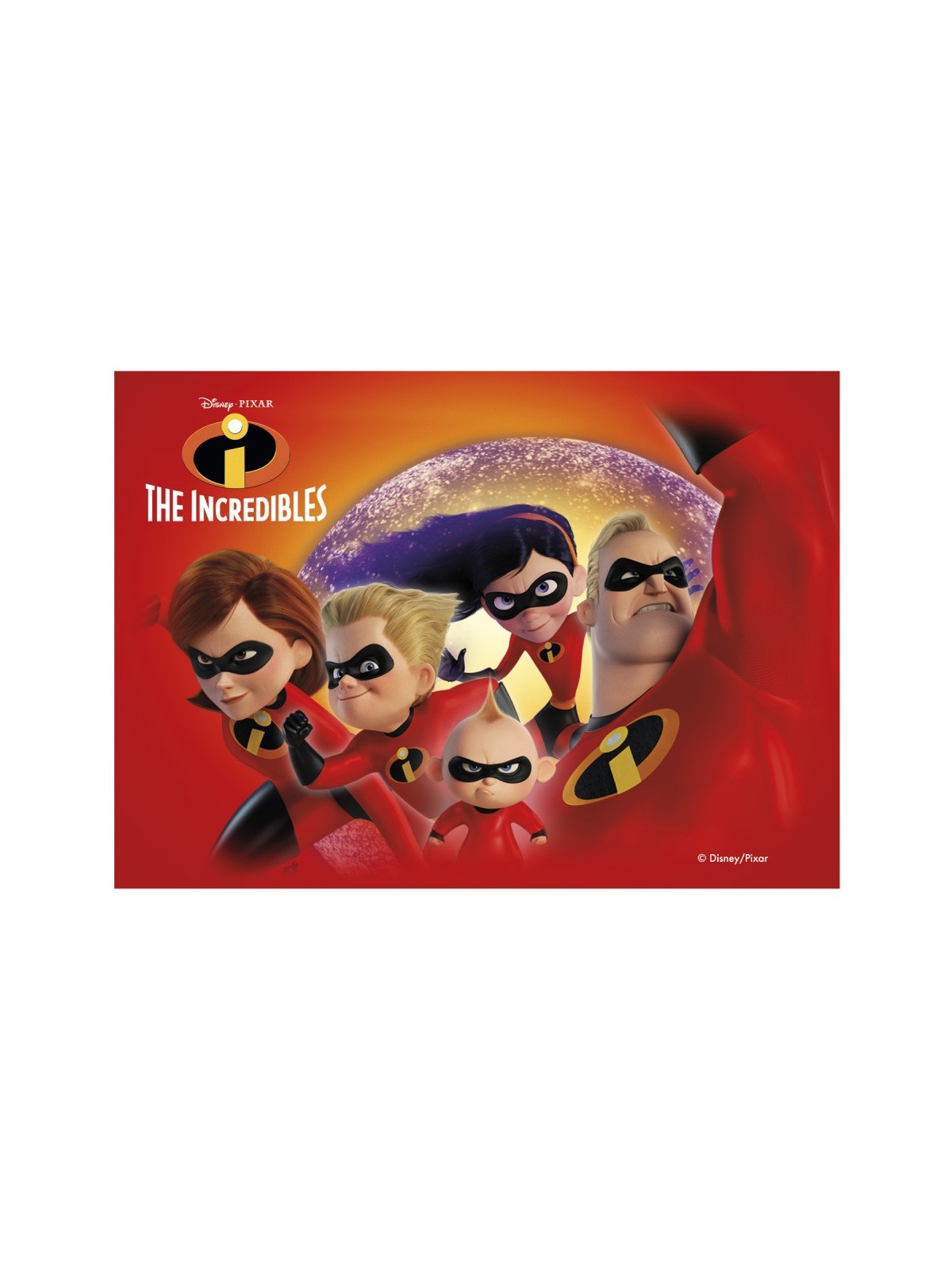 Dekora - Papier jadalny - The Incredibles  - Iniemamocni