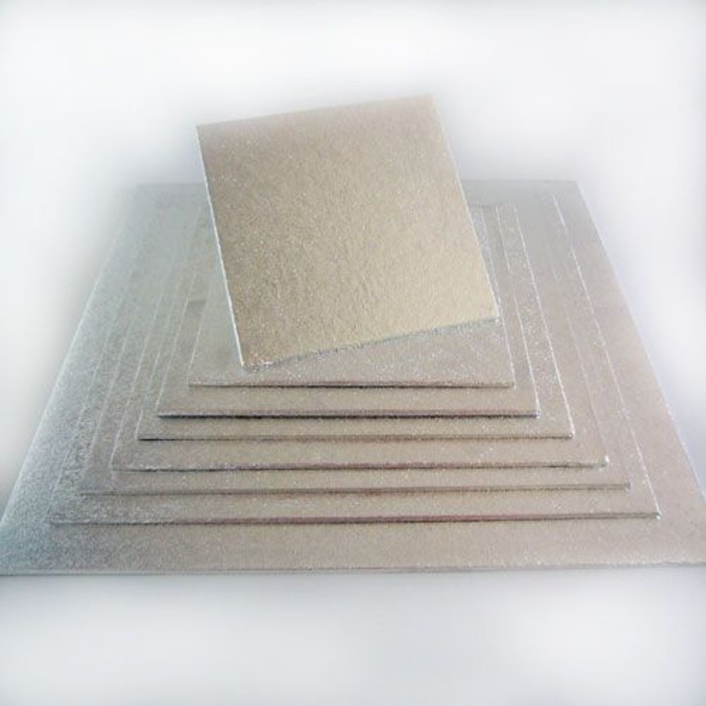 FunCakes Tortenplatten silber quadratische  27,5 x 27,5cm/4mm