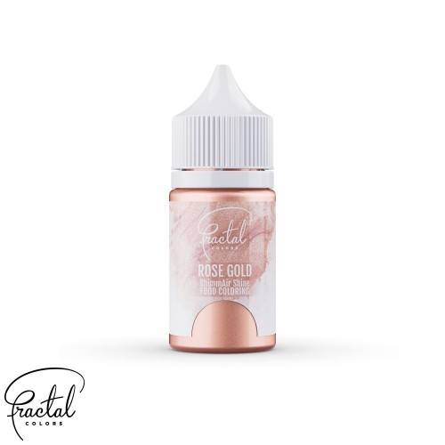 Airbrush perleťová barva tekutá Fractal - Rose Gold (33 g)