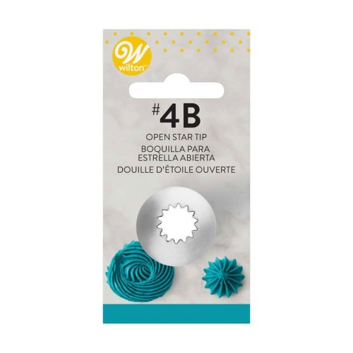 Wilton Decorating Tip 4B Open Star Carded