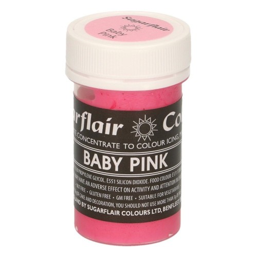 Sugarflair Żel pastelowy kolor -  baby pink - 25g