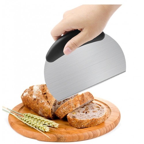 Stainless steel pastry card with handle