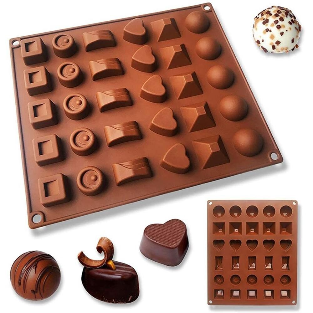 Silicone chocolate mold - 6 types