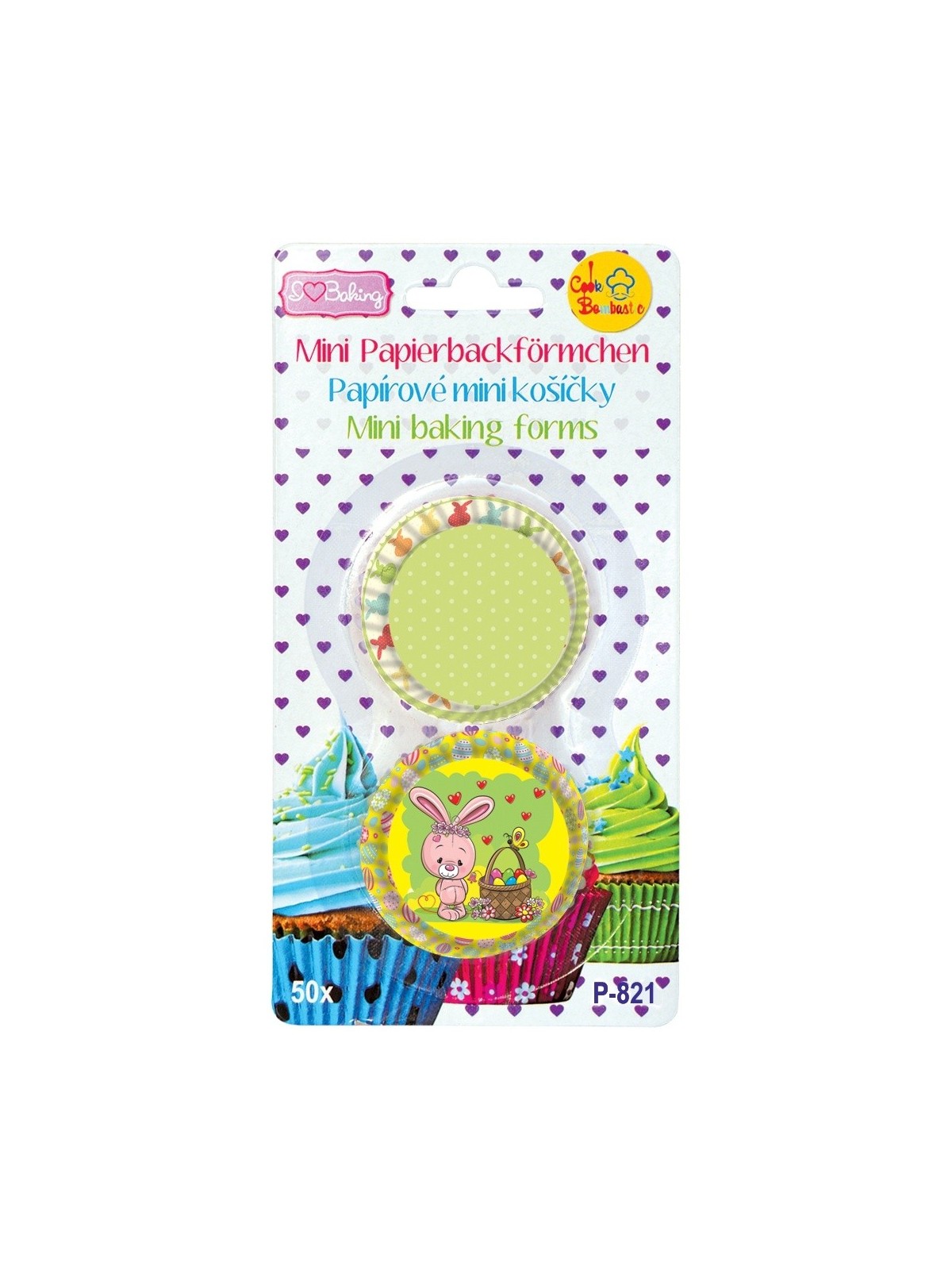 Mini pastry baskets - Easter bunny - 50 pieces