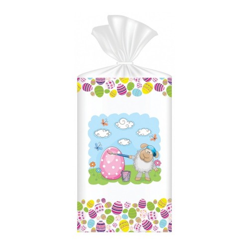 Cellophane bag - Easter lamb - 15x24cm - 10pcs