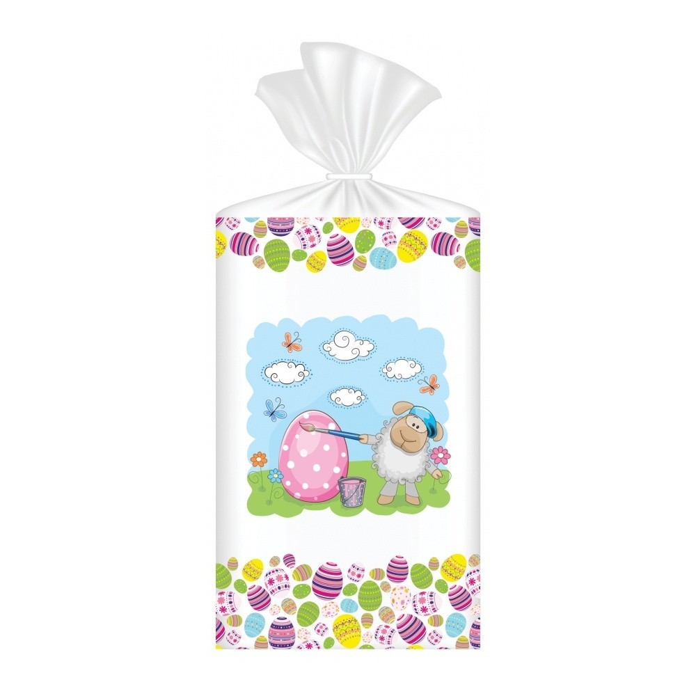 Cellophane bag - Easter lamb - 15x24cm - 10pcs