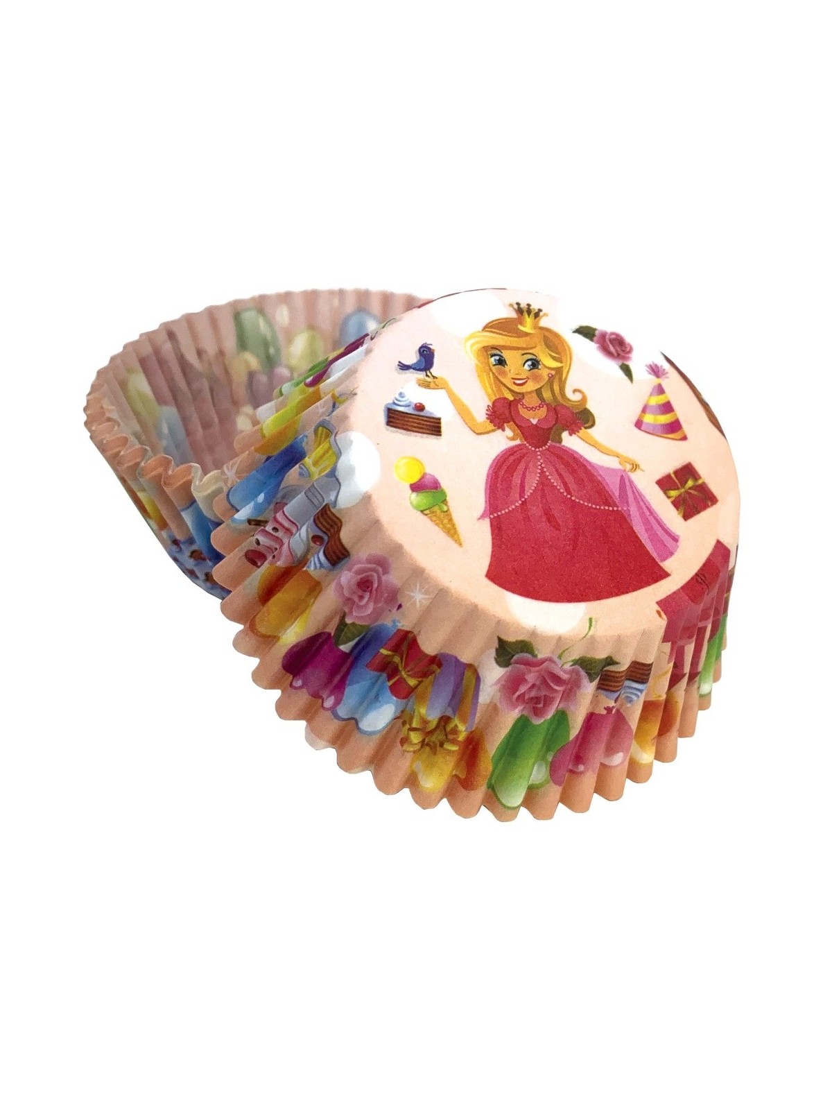 Baking Cups - Prinzessin beim Feiern - 50pcs