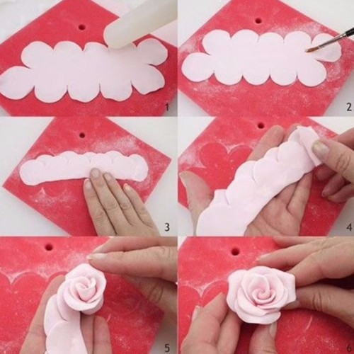 Set of cookie cutters - simplest roses 2pcs